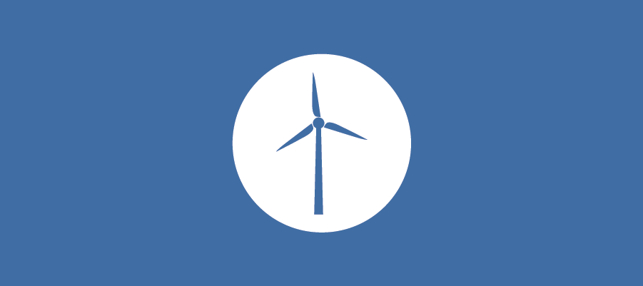 Climate icon: wind turbine