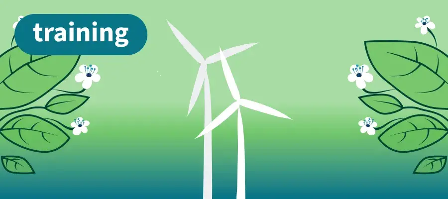 Carbon literacy training wind turbines