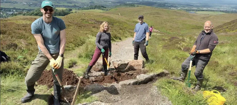 Volunteering on Dumyat Hill 2024