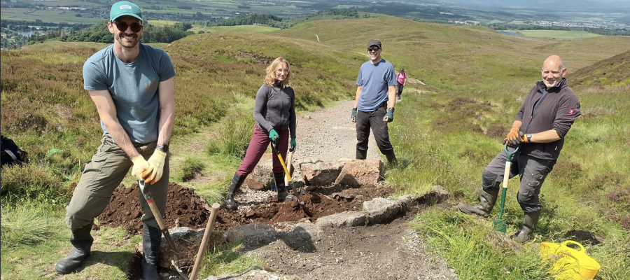 Volunteering on Dumyat Hill 2024
