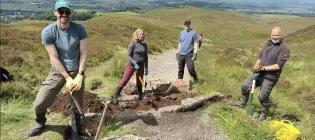 Volunteering on Dumyat Hill 2024