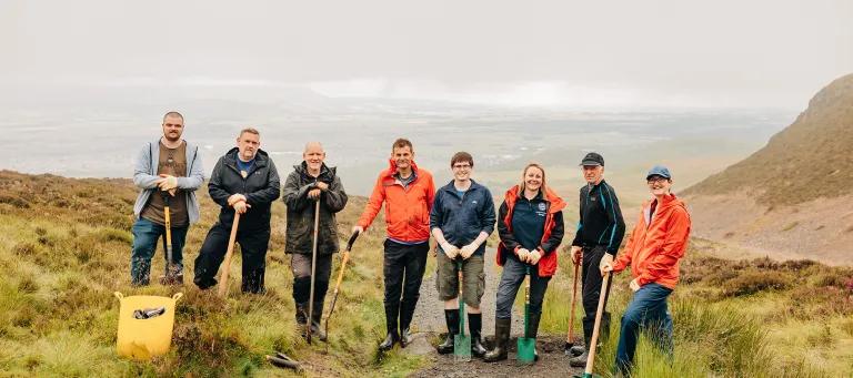 Members of the Ochils Mountain Rescue Team and Forth Valley Orienteers joined University of Edinburgh staff