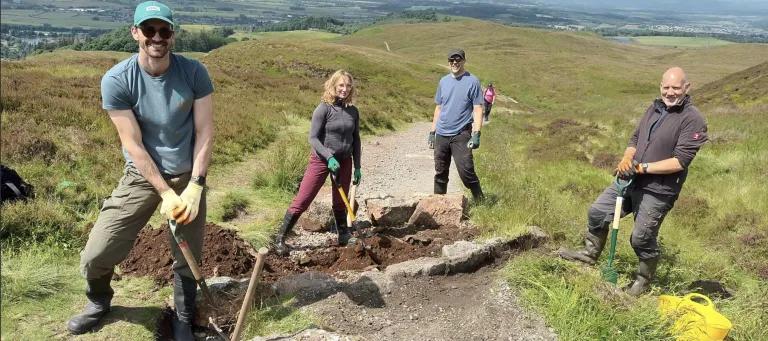 Volunteering on Dumyat Hill 2024
