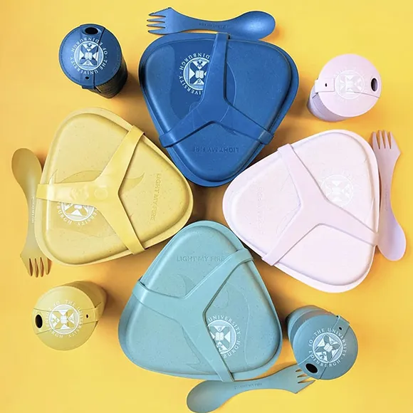 Bioplastic lunch kits University of Edinburgh gift shop