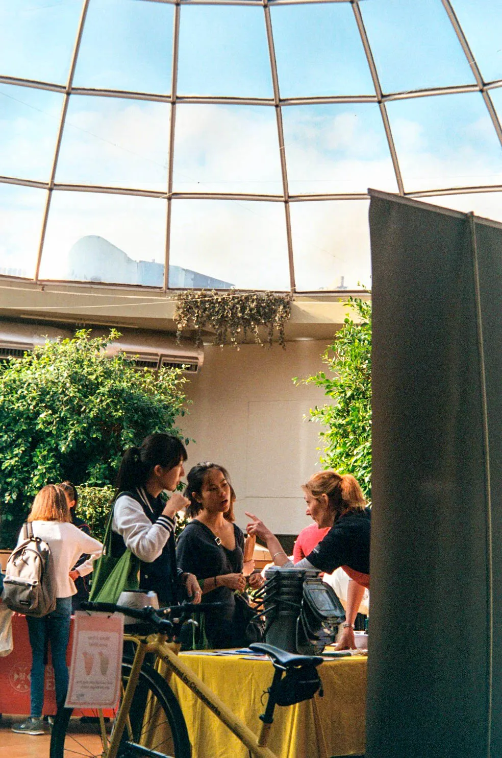 Food festival staff at Potterow Welcome Week event