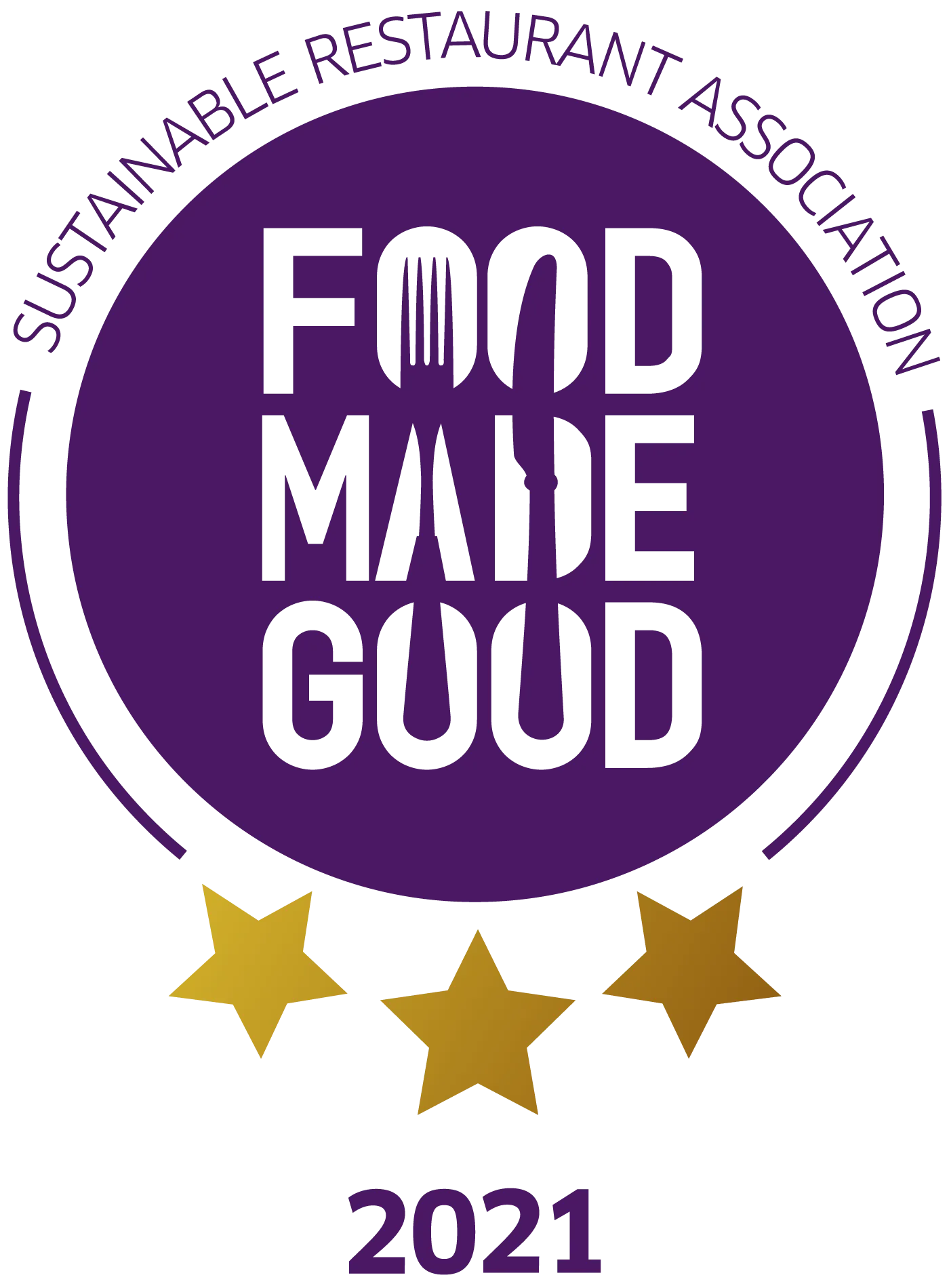 Food Made Good, three stars, 2021, Sustainable Restaurant Association
