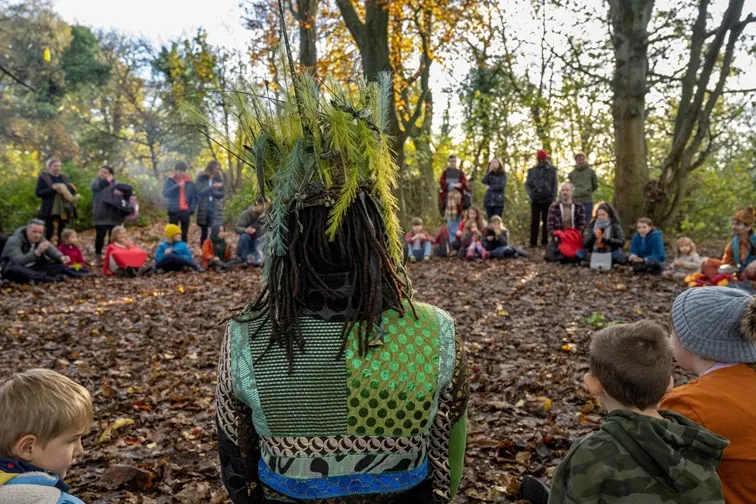 Young people share their ‘positive imaginings’ during a children’s assembly