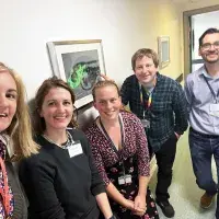 Sally Morgan (second left) with Technician Steering Committee