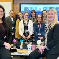 Heather MacBain (left), with Sustainable MarComms group