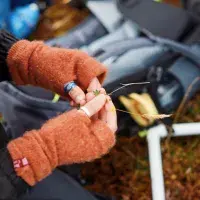 Hands holding a small plant specimen with a yellow flower.