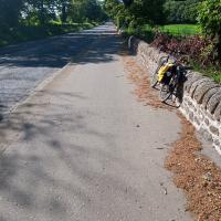 Cycle path and bike