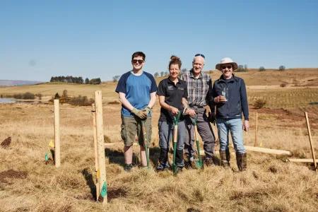 Community tree planting at Drumbrae