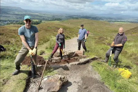 Volunteering on Dumyat Hill 2024