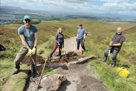 Volunteering on Dumyat Hill 2024
