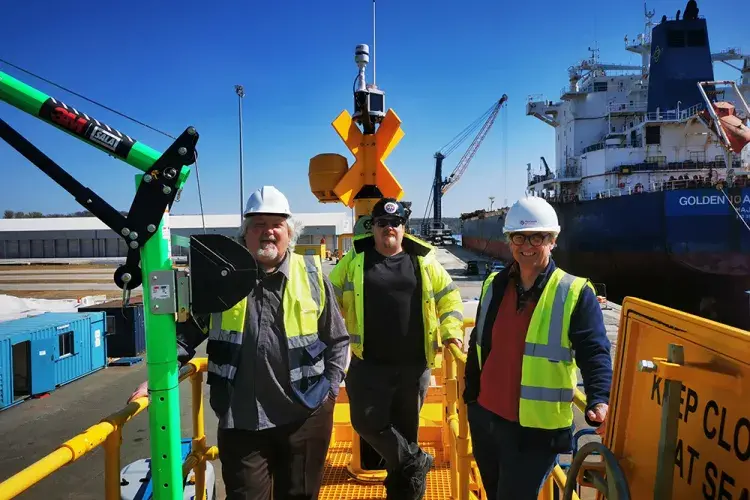 The CGEN team: Mike Galbraith, Joe Burchell, Markus Mueller. Credit: Mocean Energy.