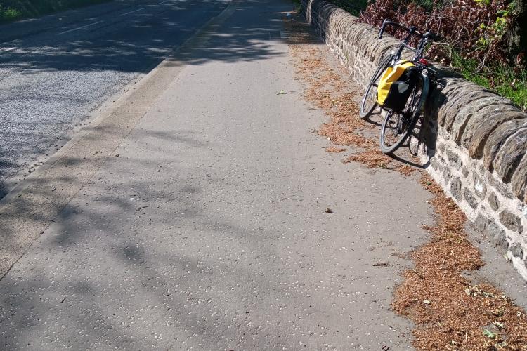 Cycle path and bike