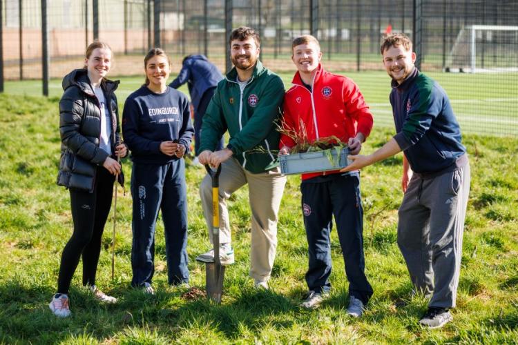 Students celebrate Wild Peffermill by planting trees