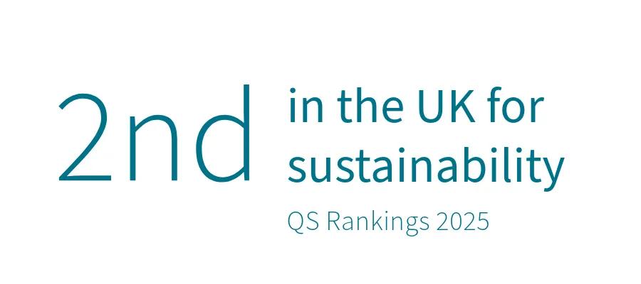SRS targets and performance QS ranking - 2nd in the UK for sustainability