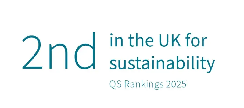 SRS targets and performance QS ranking - 2nd in the UK for sustainability