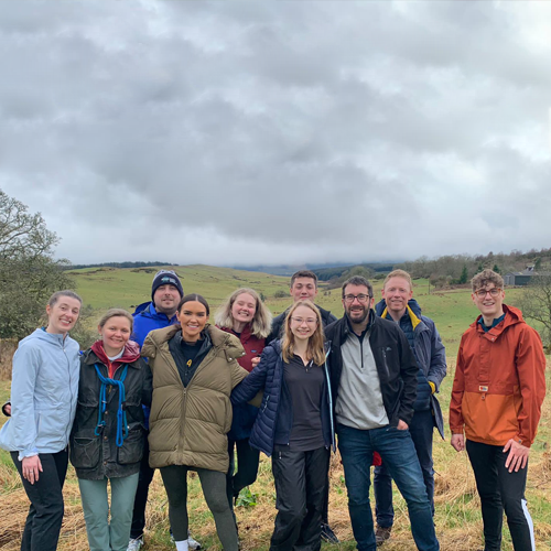 Changemaker Award 2023 - Scottish Student Sport outdoor group photo