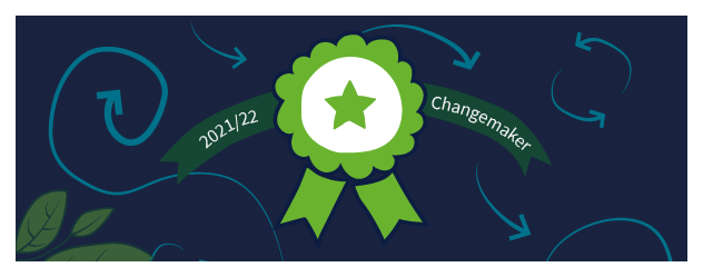 Sustainability Awards 2022 - Changemakers Awards \"2022/22 Changemaker\" rosette