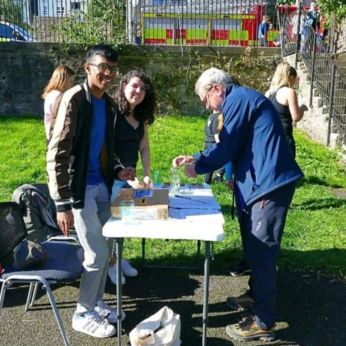 Changemaker Award 2023 - Syaqif Bin Mohamed Kasim - table at the Dumbiedykes gala day