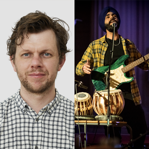 Changemaker Award 2023 - James Clegg headshot, left, In Another Tongue - Talbot Rice Gallery, © photographer Andy Catlin