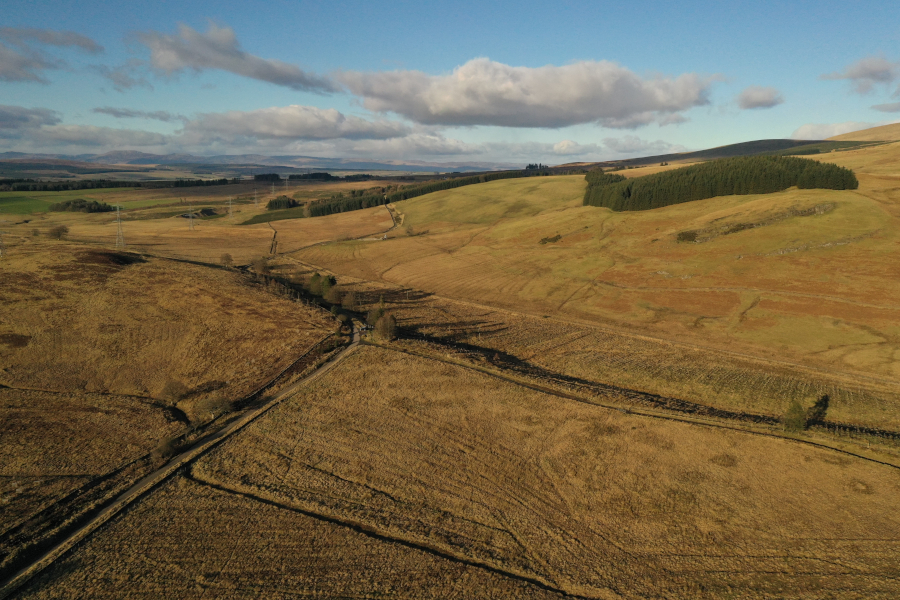 aerial view of the drumbrae estate