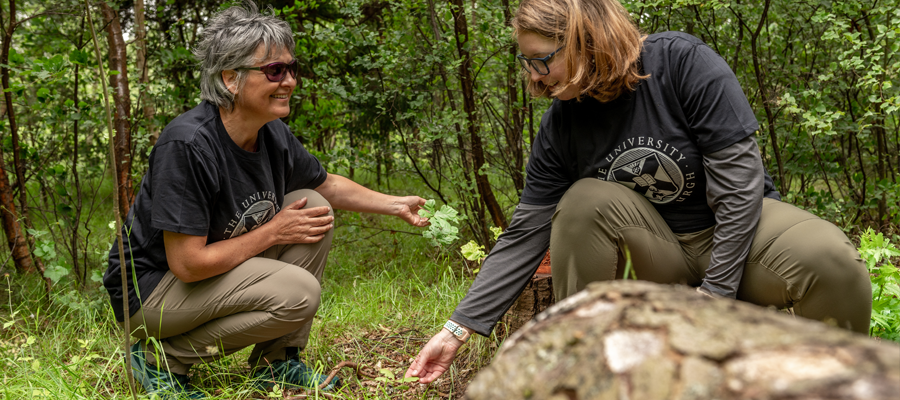 University staff in woods - India Hunkin