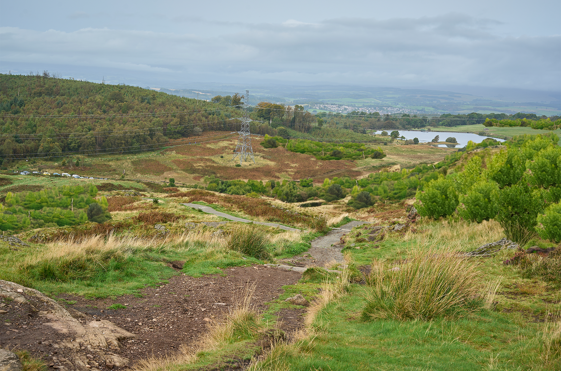 Dumbrae AI Core path Cocksburn Resevoir view